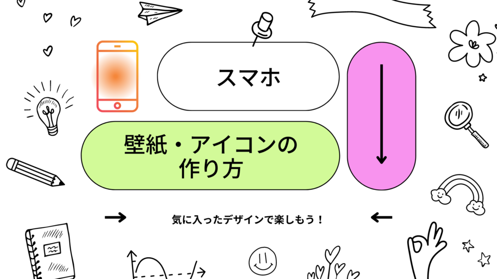 【タイトル】スマホの壁紙とアイコンの作り方